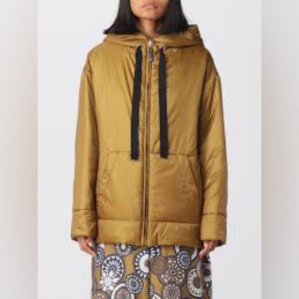 MaxMara The Cube Dali Reversible Jacket in Ochre Grey Size 12